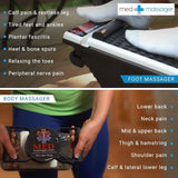 MEDMASSAGER MMB04B Variable Speed Body & Foot Massager Combo